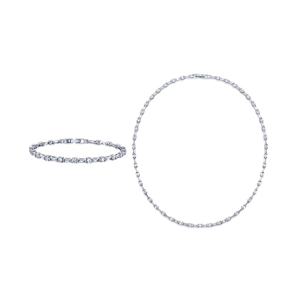 [Dia.H] winter squre necklace &amp; bracelet set ★OPEN★